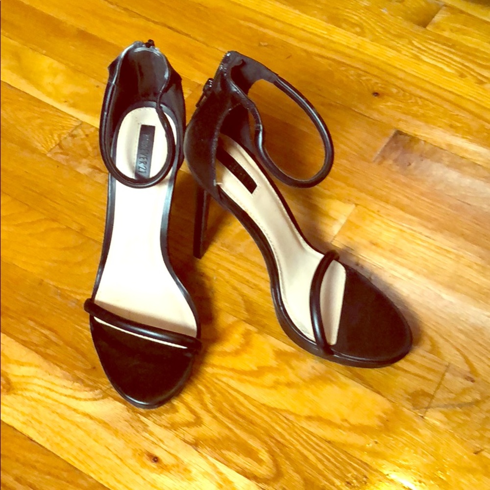 Black stiletto heels